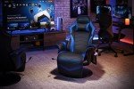 Blue RESPAWN 900 Gaming Recliner with Footrest