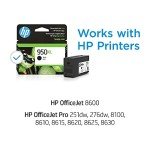 HP 950XL Black High-Yield Ink Cartridge Compatible