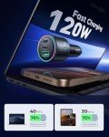 JOYROOM 120W Super Fast Car Charger - 3 Ports