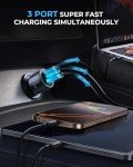 JOYROOM 120W Super Fast Car Charger - 3 Ports