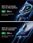LISEN USB C Fast Car Charger Adapter 54W