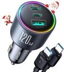 JOYROOM 120W Super Fast Car Charger - 3 Ports