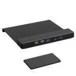 AQQEF Steel Monitor Mount with USB and Type-C Ports