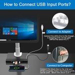 AQQEF Steel Monitor Mount with USB and Type-C Ports