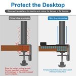 AQQEF Steel Monitor Mount with USB and Type-C Ports