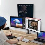 Pholiten Heavy-Duty Triple Monitor Desk Mount