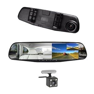 Dual Lens Car DVR with Night Vision Backup Camera