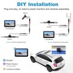 ZEROXCLUB 1080P Wired Backup Camera Kit