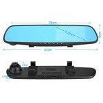 Dual Lens Car DVR with Night Vision Backup Camera