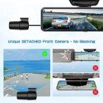 JOMISE 4K Mirror Dash Cam with Dual Cameras
