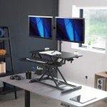 VIVO 32-inch Height Adjustable Standing Desk Converter