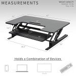 VIVO 42" Adjustable Sit-Stand Desk Converter
