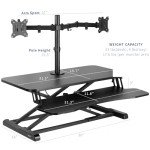 VIVO 32-inch Height Adjustable Standing Desk Converter