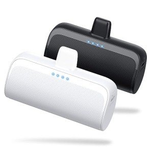 2 Pack Mini Portable Charger for iPhone 5200mAh