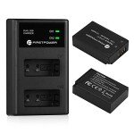 FirstPower Dual USB Charger & 2 LP-E17 Batteries