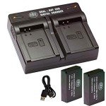 LP-E12 Battery 2-Pack with USB Dual Charger