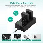 FirstPower Dual USB Charger & 2 LP-E17 Batteries