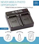 LP-E12 Battery 2-Pack with USB Dual Charger