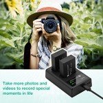 FirstPower Dual USB Charger & 2 LP-E17 Batteries