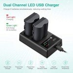 FirstPower BP-511 Battery 2-Pack with Dual Charger