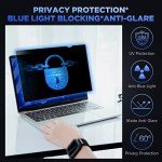 Magicmoon 15.6" Privacy Filter Screen Protector, Anti-Spy/Glare Film for 15.6 inch Widescreen Notebook Laptop with 16:9 Aspect Ratio (Width x Height:344mmx194mm)