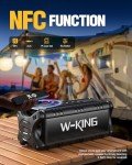 W-KING Waterproof Bluetooth Speaker with Power Bank