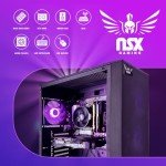 NSX GAMING PC Tomcat AMD Ryzen 5 5500 3.6 GHz, RTX 3050, 512 GB NVME SSD, 16GB DDR4 RGB RAM 3600, 650W Bronze PSU, Windows 11 Home 64-bit Built in USA WiFi Ready