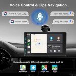 Thebestsvox 7" Wireless Car Stereo with Camera