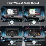 Thebestsvox 7" Wireless Car Stereo with Camera