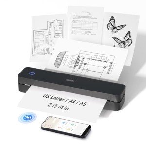 Portable Wireless Thermal Printer for Travel & Home