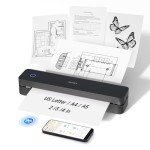 Portable Wireless Thermal Printer for Travel & Home