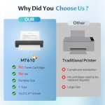 Portable Wireless Thermal Printer for Travel & Home