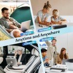 Portable Wireless Thermal Printer for Travel & Home