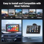 7" Bluetooth Wireless Car Stereo with CarPlay & Android Auto