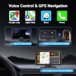 7" Bluetooth Wireless Car Stereo with CarPlay & Android Auto