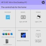 HP 22 inch All-in-One Desktop PC (New Version, 32GB RAM | 1TB Storage)