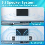 Acoustic Audio 700W Bluetooth 5.1 Speaker System