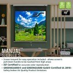 150-Inch Manual Pull Down Projector Screen 8K/4K