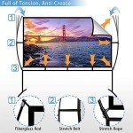 Foldable 100-Inch HD Projector Screen with Stand