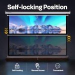 VIVOHOME 100-Inch Retractable Projector Screen