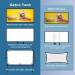 Foldable 100-Inch HD Projector Screen with Stand