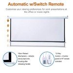 100-Inch Motorized Projector Screen with Remote Control