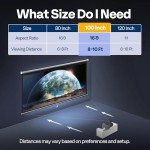 VIVOHOME 100-Inch Retractable Projector Screen