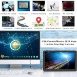 Jimwey 2024 Car Truck GPS Navigator with Maps