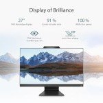 ASUS M3702 All-in-One, 27” FHD Display, AMD Ryzen™ 5 7520U Processor, 16GB RAM, 1TB SSD, Windows 11 Home, Kensington Lock, Black, M3702WFA-PB506