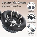 BERIBES Bluetooth Noise Cancelling Headphones - 70H Playtime