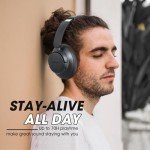 BERIBES Bluetooth Noise Cancelling Headphones - 70H Playtime