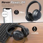 BERIBES Bluetooth Noise Cancelling Headphones - 70H Playtime
