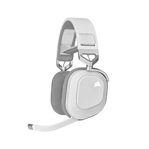CORSAIR HS80 RGB Wireless Gaming Headset - White