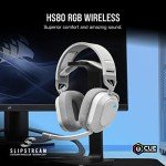 CORSAIR HS80 RGB Wireless Gaming Headset - White